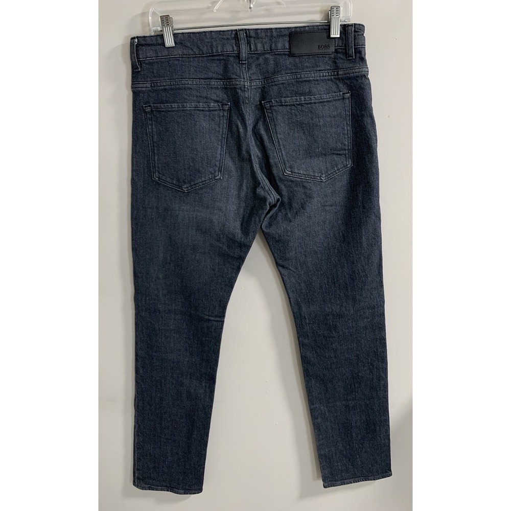Hugo Boss Jeans Candiani Italian Denim Black Fade Stretch Men's 32x32 Preppy EUC